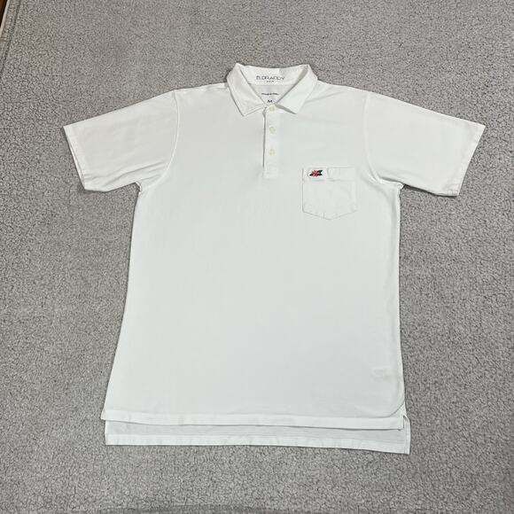 B Draddy Polo Shirt Mens Medium Azalea Pima Cotton Blend Performance Augusta - Picture 2 of 9